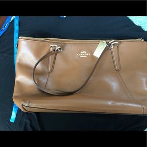 Coach Brown Leather Tote